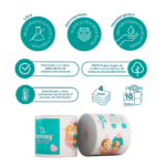 Papel Higiénico PerEasy Ultra Soft – 4 Hojas Premium (Pack 10 Rollos) - Imagen 3