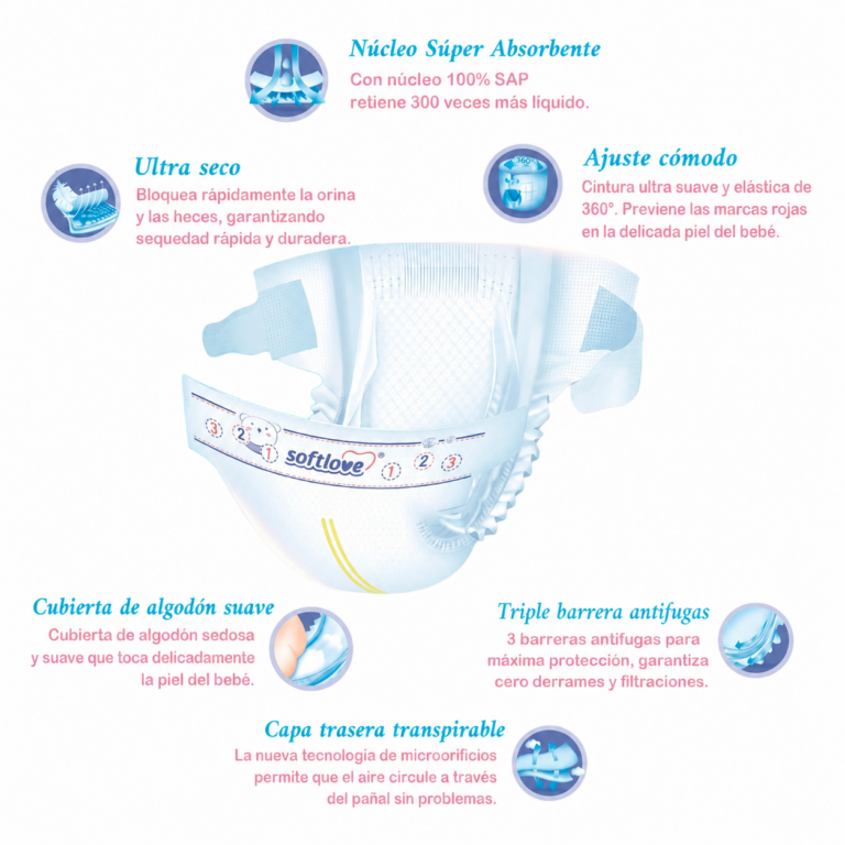 SoftLove Platinum Diapers, pañal de bebe Bolivia